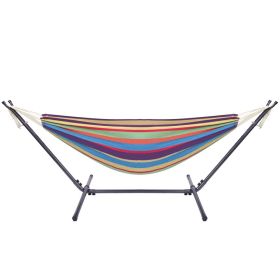 Free shipping  Hammock & Steel Frame Stand Swing Chair Home/Outdoor Backyard Garden Camp Sleep YJ