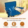 360° Swivel Portable Foldable Hunting Chair with Storage Pockets